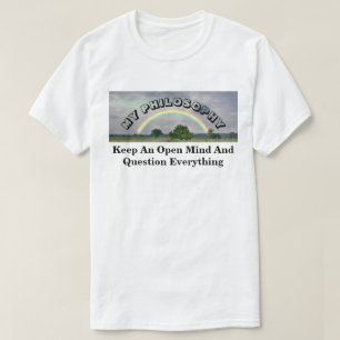 T-shirt Gardez Un Esprit Ouvert Et Remettez En Question To