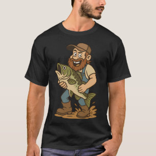 T-shirt Gardez votre calme et continuez à pêcher - Citatio