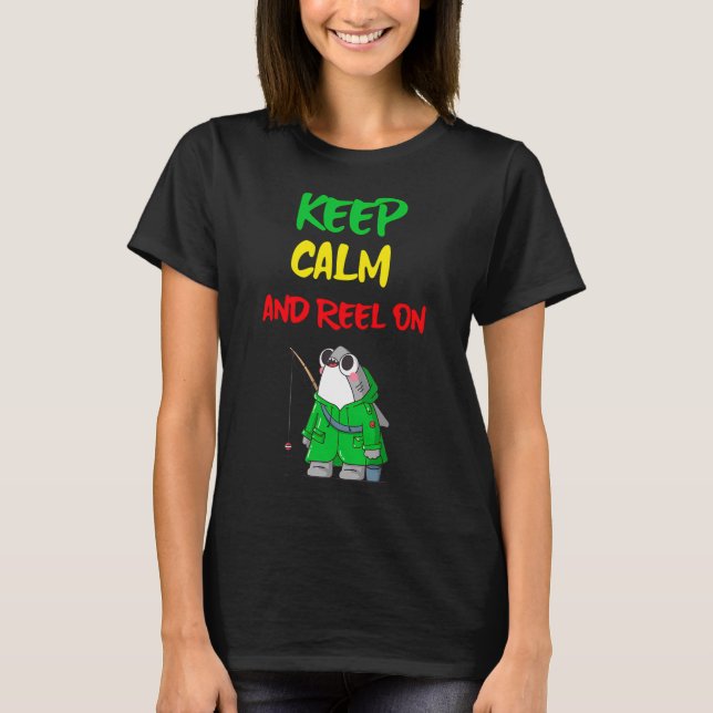 T-shirt Gardez votre calme et continuez à rembobiner / req (Devant)