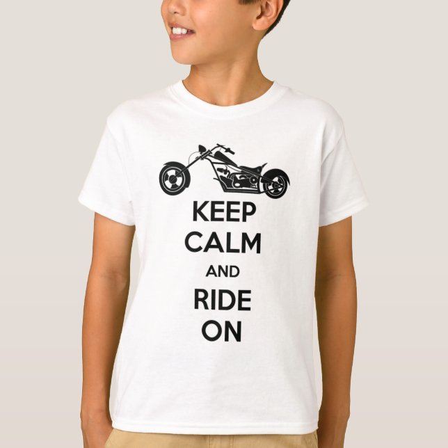 T-shirt Gardez votre calme et continuez à rouler (Devant)