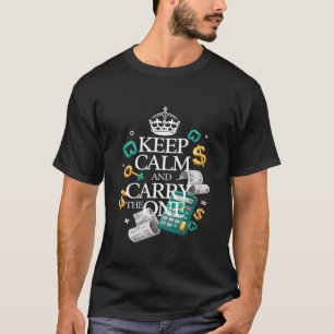 T-shirt Gardez votre calme et continuez avec le comptable