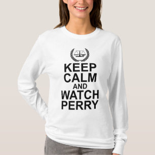 T-shirt Gardez votre calme et regardez Perry Scales of Jus