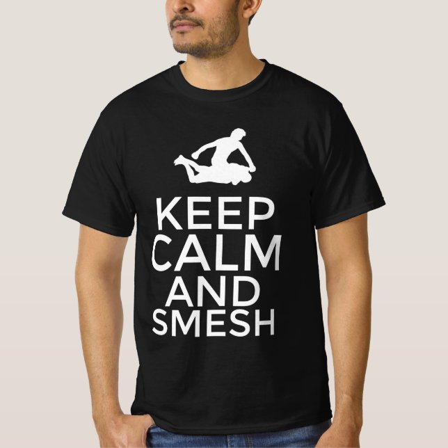 T-shirt Gardez votre calme et smesh (Devant)
