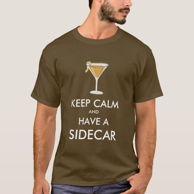 T-shirt Gardez votre calme - Sidecar (Devant)