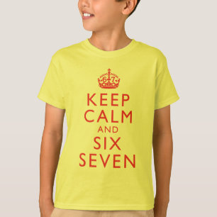 T-shirt Gardez votre calme Six Seven Mème Humour Viral Vêt
