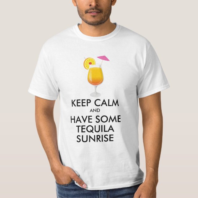 T-shirt Gardez votre calme - Tequila Sunrise (Devant)