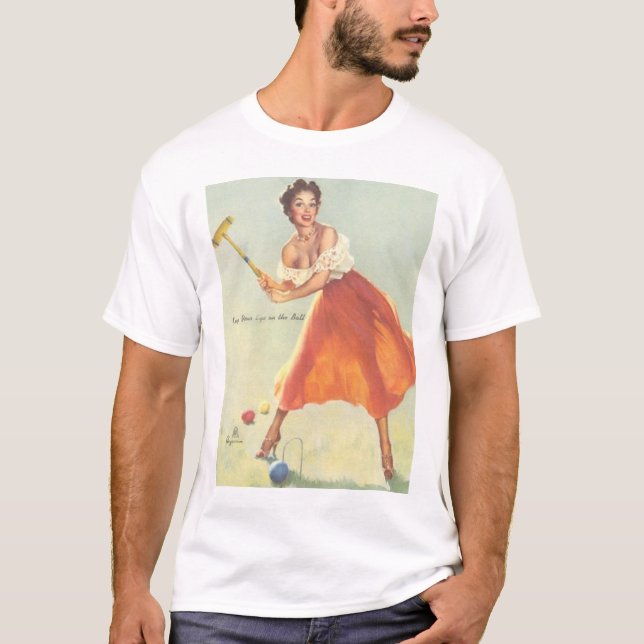 T-shirt Gardez votre oeil sur la boule (Devant)