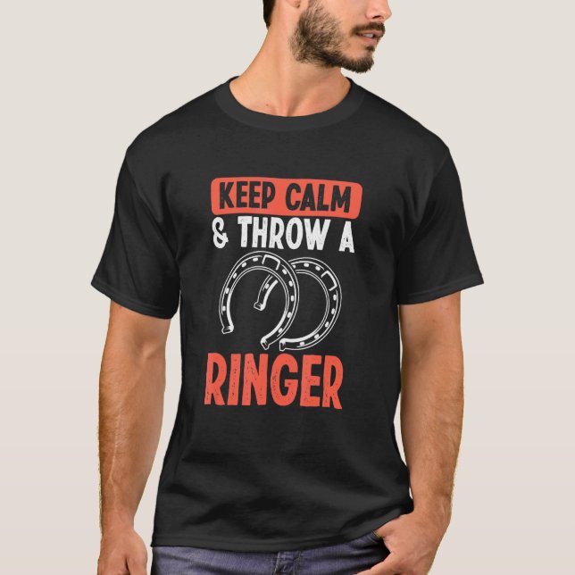 T-shirt Gardez votre sang-froid, lancez l'anneau   Équipe  (Devant)