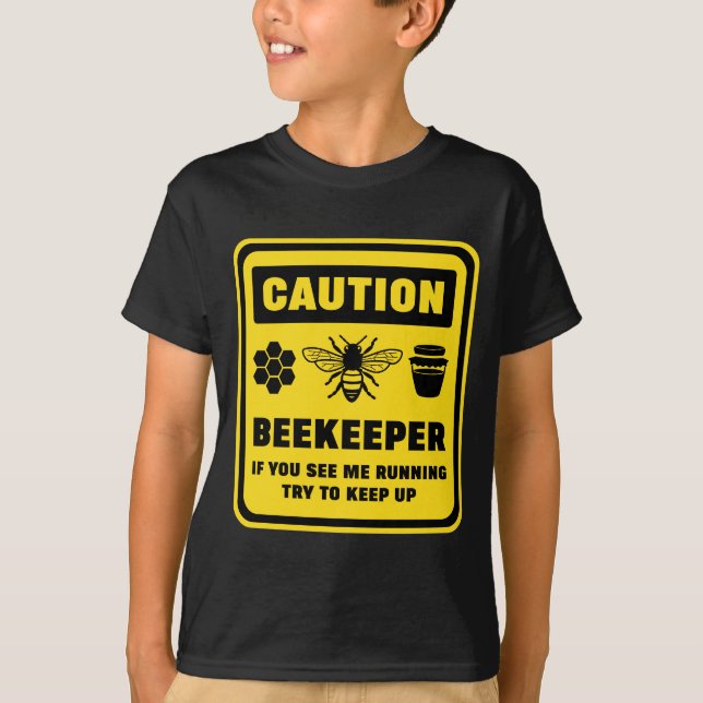 T-shirt Gardien d'abeille de précaution (Devant)