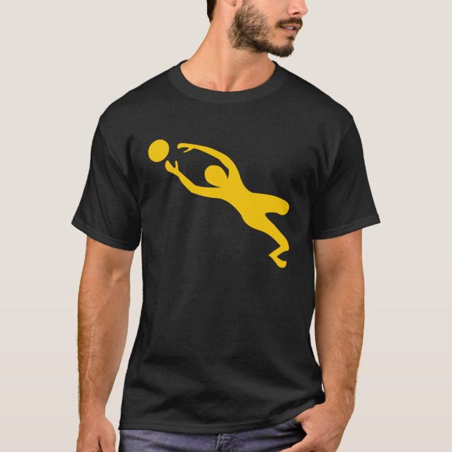 T-shirt Gardien de but - Ambre (Devant)