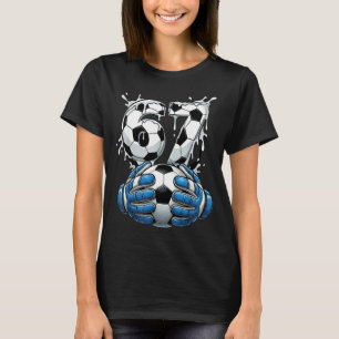 T-shirt Gardien de but de football Drip numéro 67 Garçons