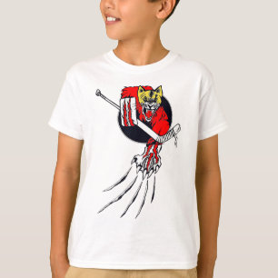 T-shirt Gardien de but de hockey sur glace bête Cat Hommes