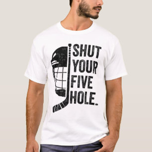 T-shirt Gardien de but de hockey sur glace drôle Fermez vo