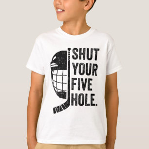 T-shirt Gardien de but de hockey sur glace drôle Fermez vo