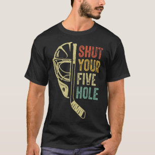 T-shirt Gardien de but de hockey sur glace drôle Fermez vo