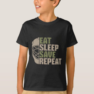 T-shirt Gardien de but de hockey sur glace vintage