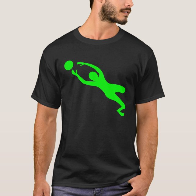T-shirt Gardien de but - Vert (Devant)