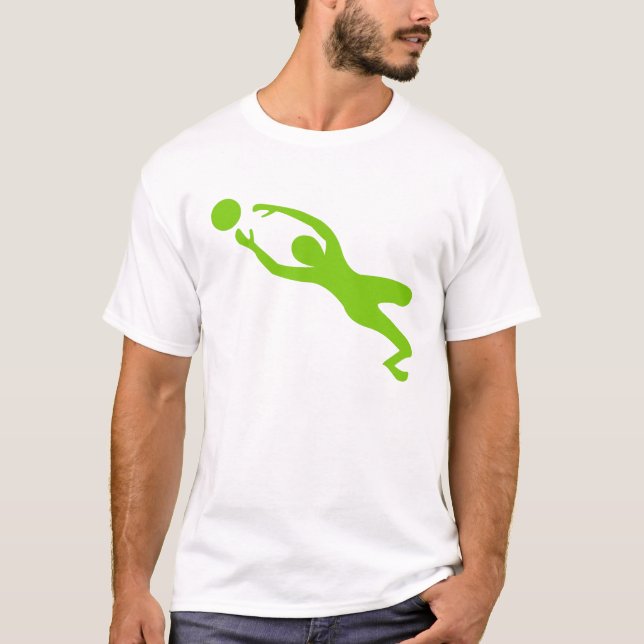T-shirt Gardien de but - Vert Martien (Devant)