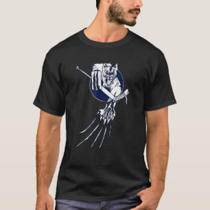 T-shirt Gardien de hockey Bête dans le but Panthère de gla