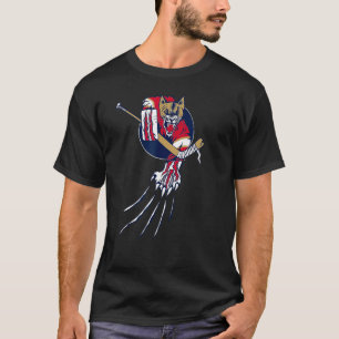 T-shirt Gardien de hockey Floride Bête Panthère de glace C