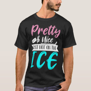 T-shirt Gardien de hockey sur glace féminin drôle