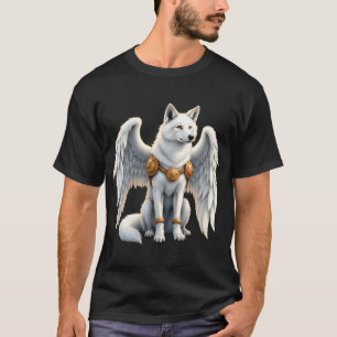 T-shirt Gardien de l'Aube – Le Loup à l'Aile Blanche.