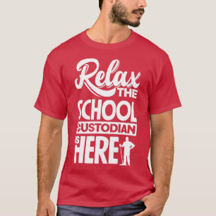 T-shirt Gardien De L'École Janitor Relax L'École Custodia