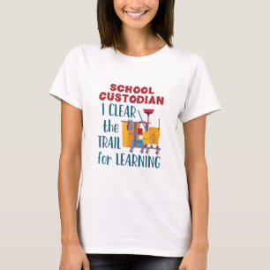 T-shirt Gardien de l'école, j'efface la piste pour apprend