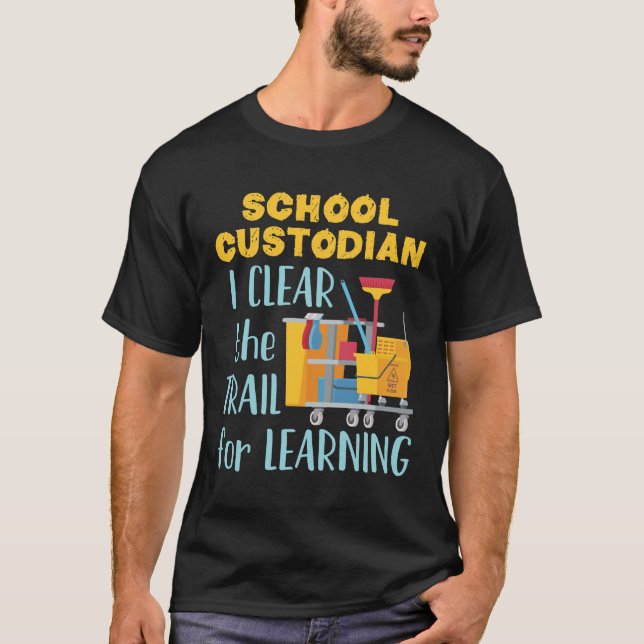 T-shirt Gardien de l'école J'efface le sentier de l'appren (Devant)