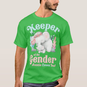 T-shirt Gardien de l'éléphant de genre en bleu et rose - p