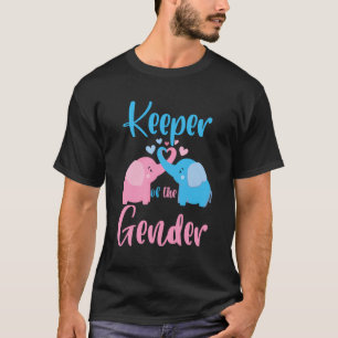T-shirt Gardien De L'Éléphant De Sexe En Bleu Et Rose - P
