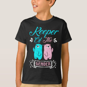 T-shirt Gardien de l'ours en peluche rose et bleu genre