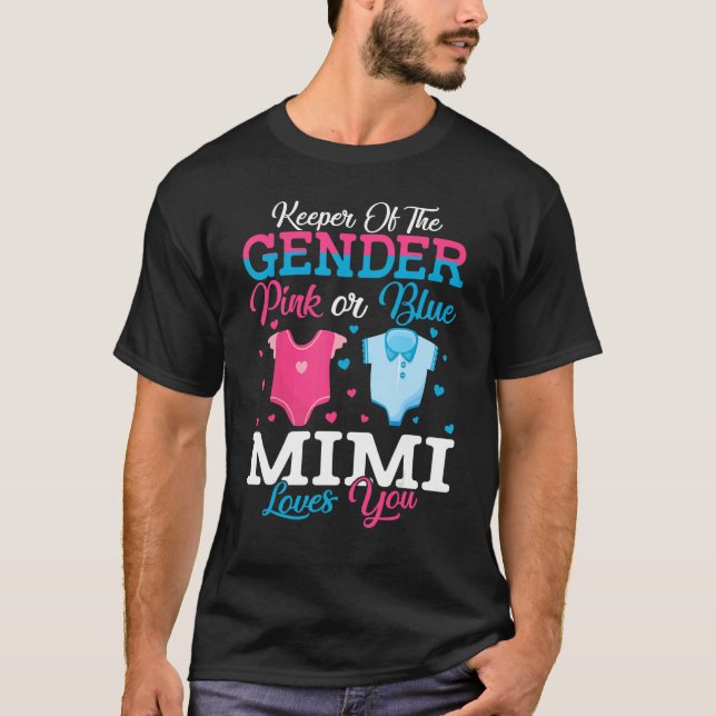 T-shirt Gardien De Mimi Rose Ou Bleu Du Genre Mimi Aime (Devant)