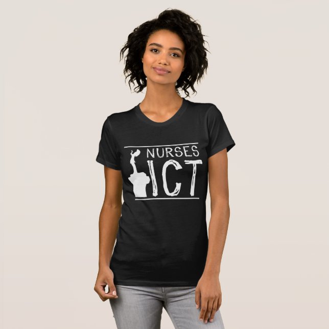T-shirt Gardien de NursesICT (blanc) (Devant entier)