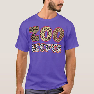 T-shirt Gardien de zoo Animaux d'Afrique ZèbreGirafe fille