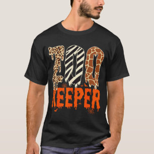 T-shirt Gardien de zoo Costume drôle d'Halloween Animalier