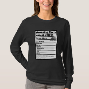 T-shirt Gardien de zoo de faits incroyables pendant le tra