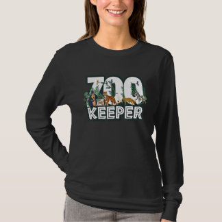 T-shirt Gardien de zoo Forêt tropicale jungle forêt Animau