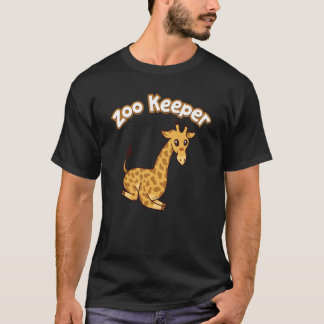 T-shirt Gardien de zoo girafe safari animal