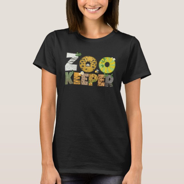 T-shirt Gardien de zoo Impression d'animal de la faune de  (Devant)