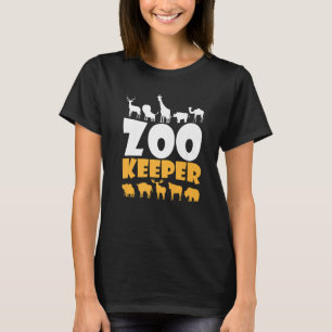 T-shirt Gardien de zoo Safari Animal Faune Zoologistes Sav