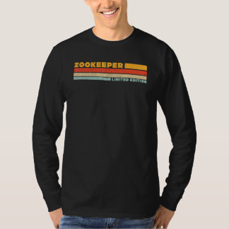 T-shirt Gardien de zoo Titre de profession Rétro Carrière