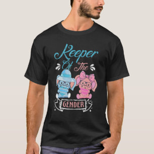 T-shirt Gardien des éléphants de genre en bleu et rose p