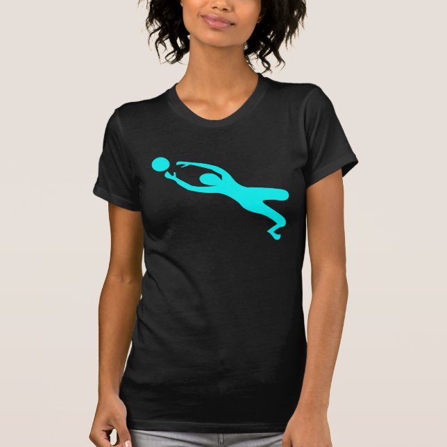T-shirt Gardien des objectifs - Cyan (Devant)