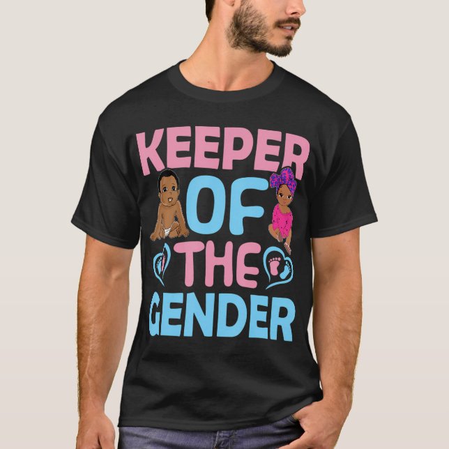 T-shirt Gardien Du Genre Bébé Parti Révélation De Sexe Ann (Devant)