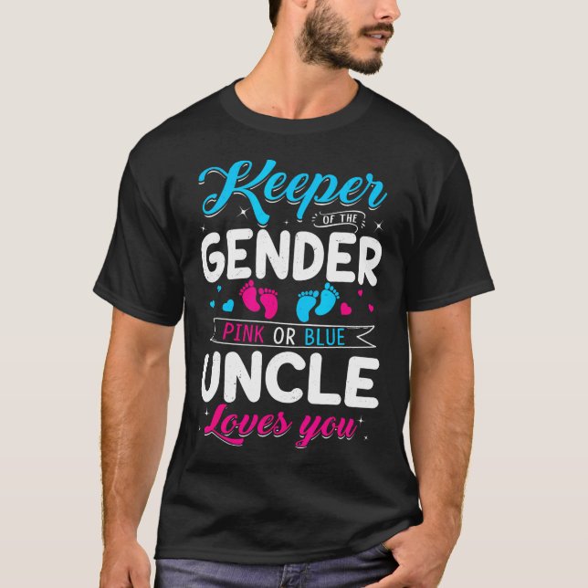 T-shirt Gardien Du Genre Oncle Aime Votre Bébé Annonce (Devant)