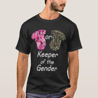 T-shirt Gardien Du Genre Révèle Camoufla Rose Ou Vert