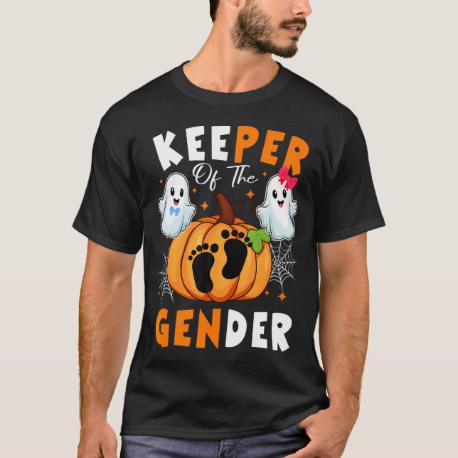 T-shirt Gardien Du Genre Révéler Bébé Halloween Thanksg (Devant)