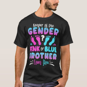 T-shirt Gardien Du Genre Rose Ou Bleu Frère Aime Yo