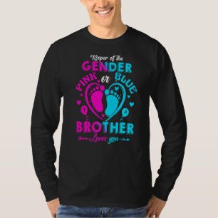T-shirt Gardien Du Genre Rose Ou Bleu Frère Aime Yo